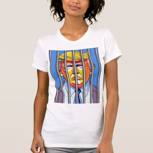 Trump in Jail Womens BellaCanvas Slim Fit T_Shir T_Shirt