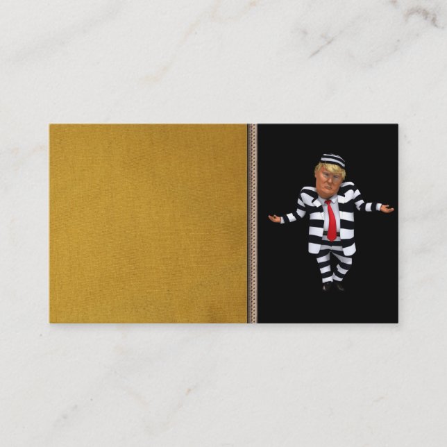 Trump in Prison Wear Business Card (Front)