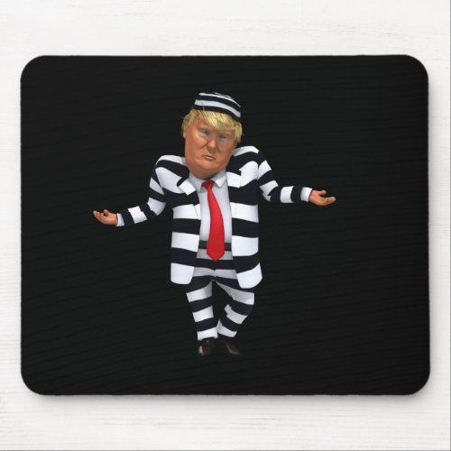 Trump in Prison Wear Mouse Pad