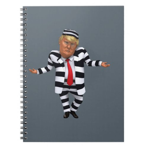 Trump in Prison Wear Notebook