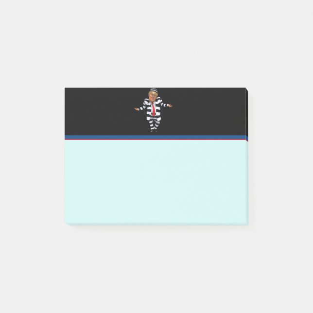 Trump in Prison Wear Post-it Notes (Front)