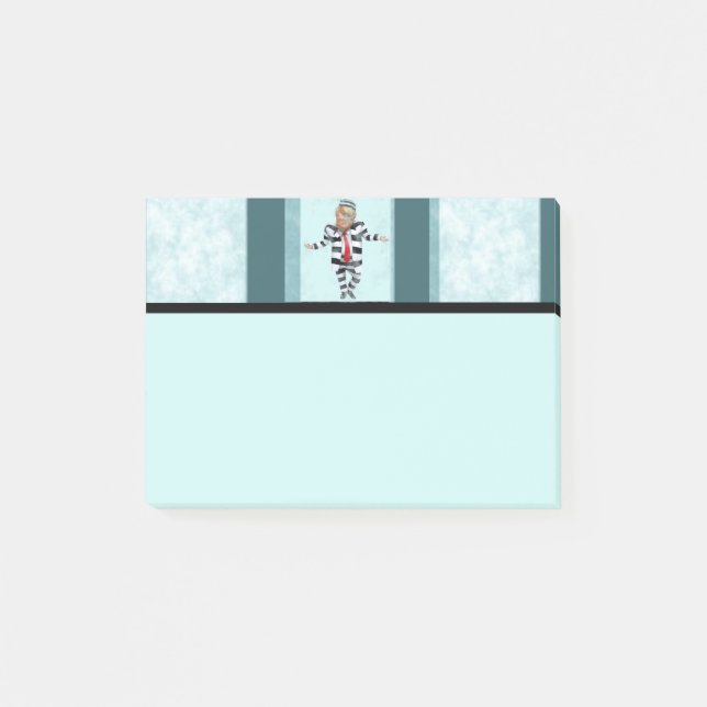 Trump in Prison Wear Post-it Notes (Front)