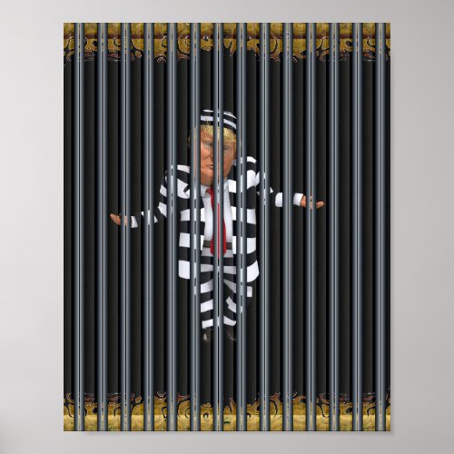 Trump in Prison Wear Poster