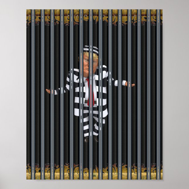 Trump in Prison Wear Poster (Front)