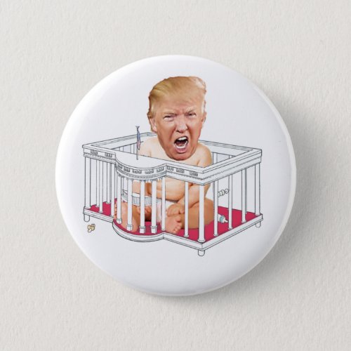 Trump in White House Playpen Button
