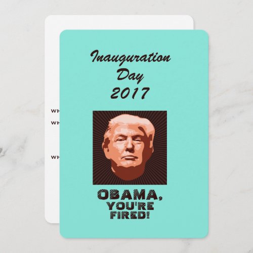 Trump Inauguration 2017 Custom Invitation