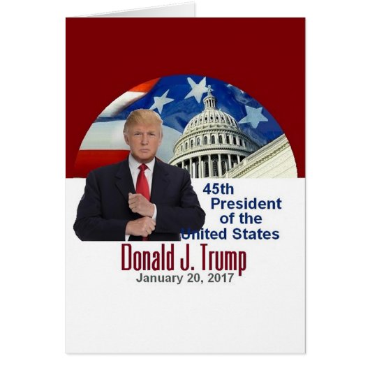 TRUMP Inauguration Card (Front)