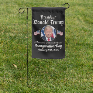 Trump Inauguration Day 2025 47th USA President Garden Flag