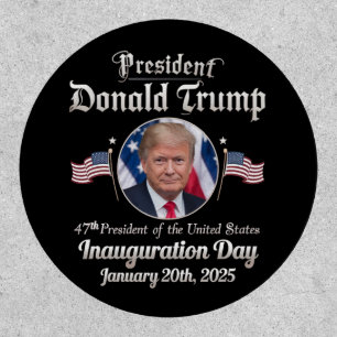Trump Inauguration Day 2025 47th USA President Patch