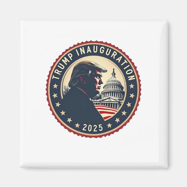 Trump Inauguration Day 2025 Proud Maga  Magnet (Front)