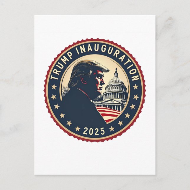 Trump Inauguration Day 2025 Proud Maga  Postcard (Front)