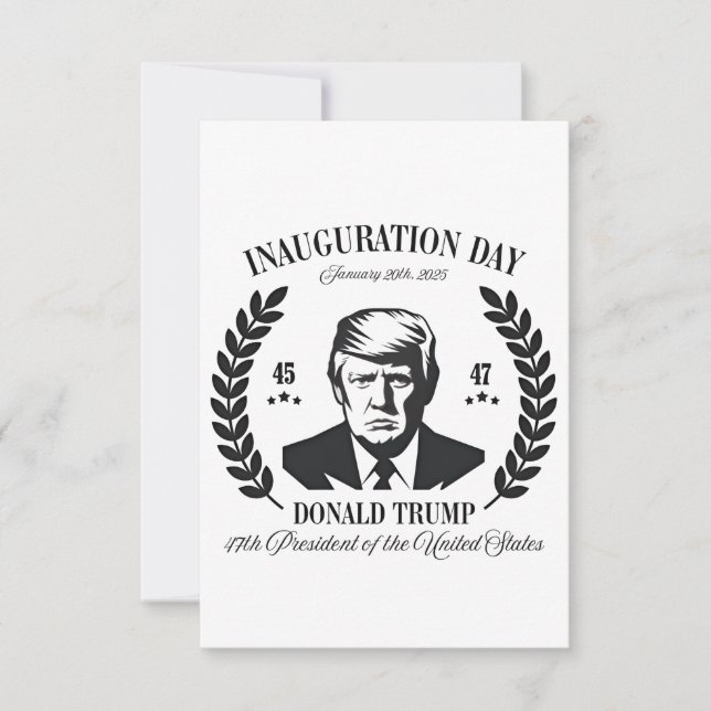 Trump Inauguration Day 2025 Proud Maga  Thank You Card (Front)