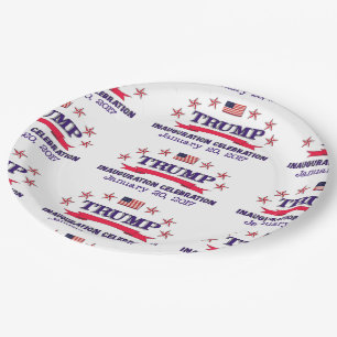 Trump Inauguration Paper Plates