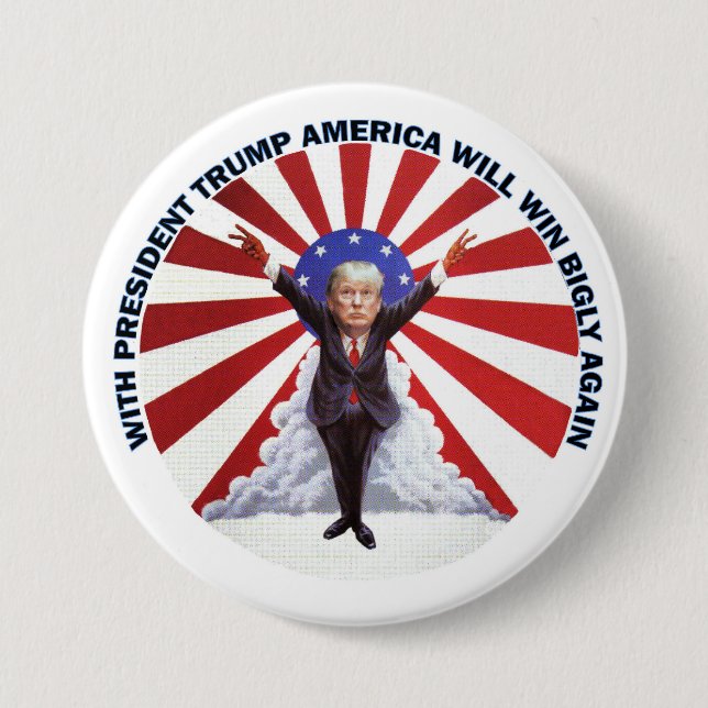 Trump Inauguration Salute Button (Front)