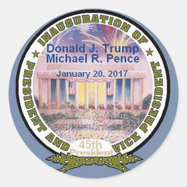 TRUMP Inauguration Sticker (Front)