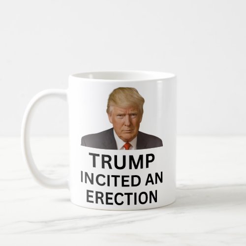 Trump incited an erection coffee mug