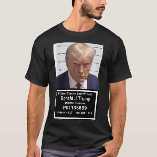 Trump Inmate Mugshot T_Shirt