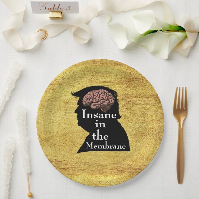 Trump/Insane Paper Plate (Wedding)