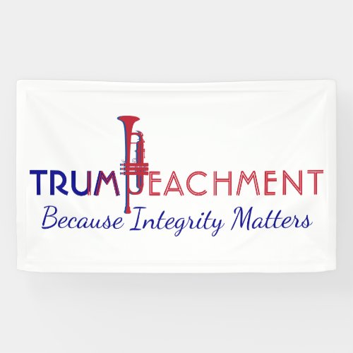 TRUMP  Integrity Matters  US President Election Banner