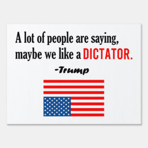 Trump Is A Dictator America In Distress Sign