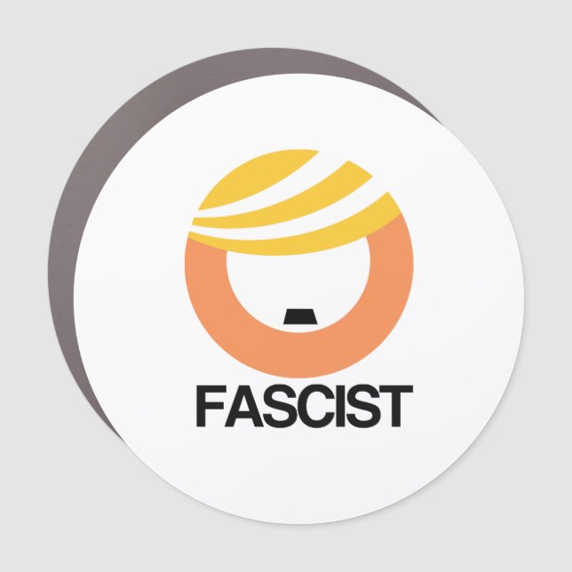 Trump is a Fascist Car Magnet (Front)
