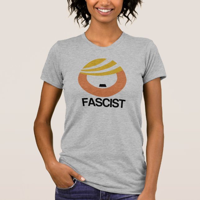 Trump is a Fascist -- No Muslim Ban - T-Shirt (Front)