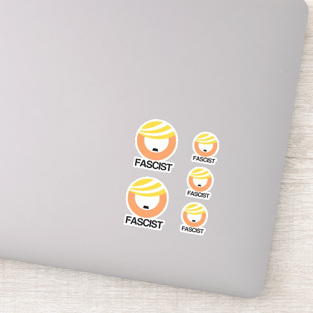 Trump is a Fascist Sticker (Detail)