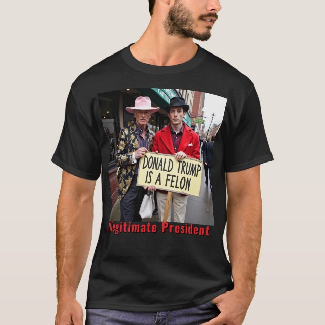 Trump is a Felon Impeach Trump T-Shirt (Front)