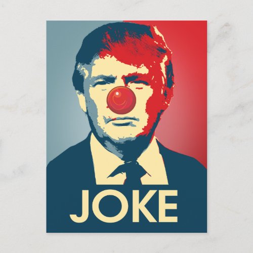 Trump is a Joke _ Anti_Trump Propaganda Holiday Postcard