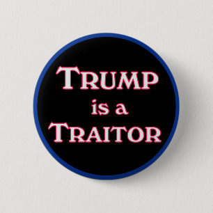 Trump is a Traitor anti-Trump pinback  Button