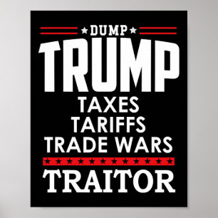 Trump Is A Traitor In Chief Dump Trump Tre45on Tr4 Poster