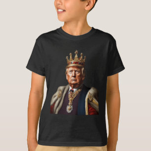 Trump Is King Long Live The King American Flag Pat T-Shirt