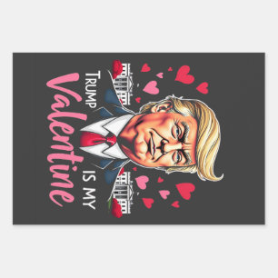 Trump is My Valentine Inauguration Day President Wrapping Paper Sheets
