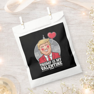 Trump is My Valentine Retro Valentines Day  Favor Bag