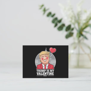 Trump is My Valentine Retro Valentines Day  Note Card