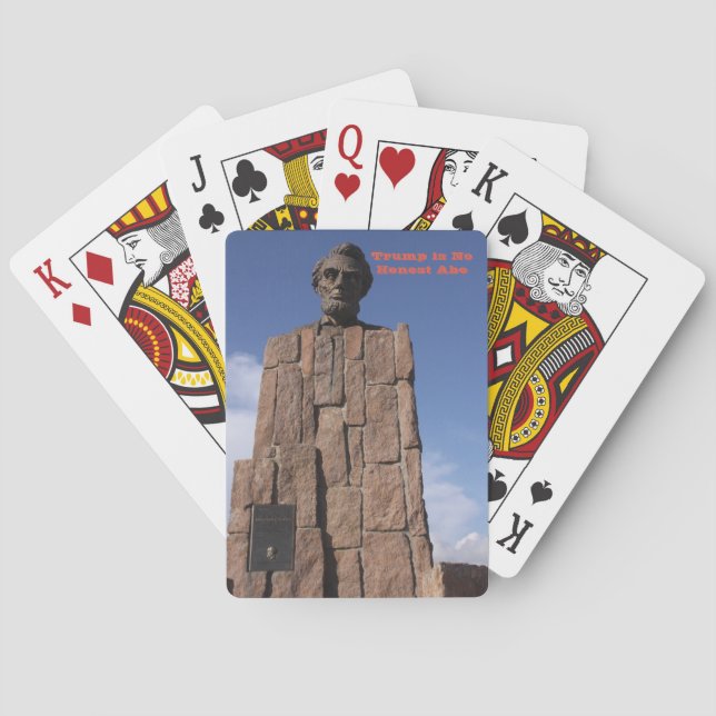 Trump is no Honest Abe Playing Cards (Back)