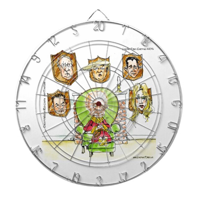 Trump Is Putin On The Ritz Gifts Dartboard (Front)