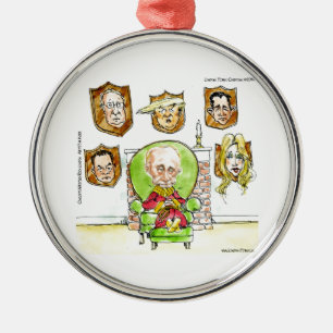 Trump Is Putin On The Ritz Gifts Metal Ornament
