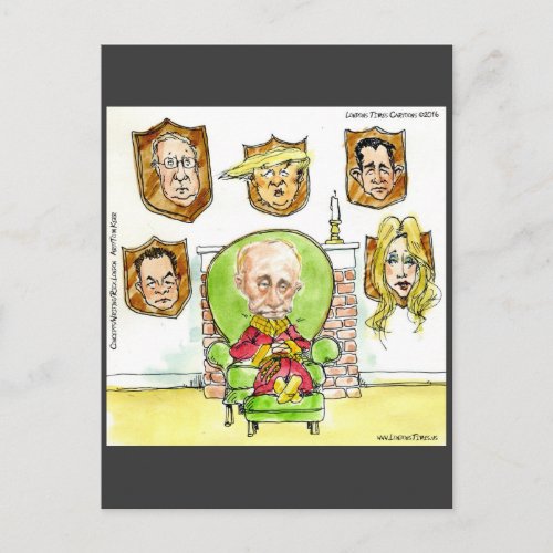 Trump Is Putin On The Ritz Gifts Postcard