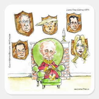 Trump Is Putin On The Ritz Gifts Square Sticker