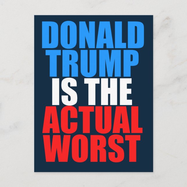 Trump is the Worst Postcard (Front)