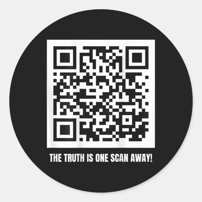 Trump Is Your President - Qr Trump Code  Classic Round Sticker (Front)