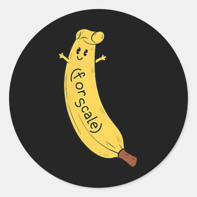 Trump It's Banana (for Scale) Funny 1  Classic Round Sticker (Front)