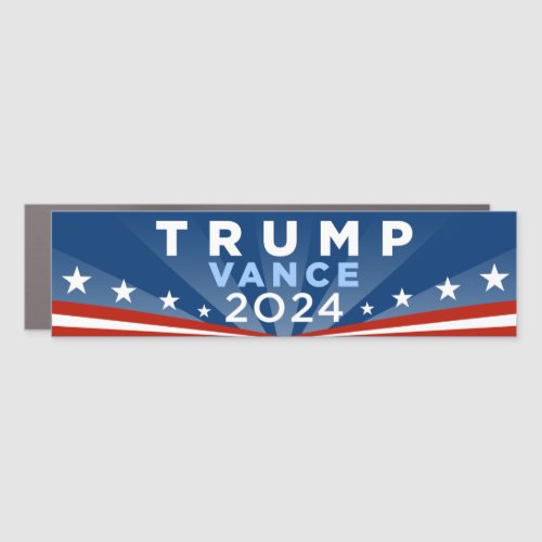 Trump JD Vance 2024 Bumper Car Magnet