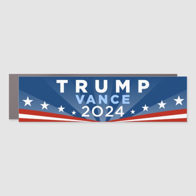 Trump JD Vance 2024 Bumper Car Magnet (Front)