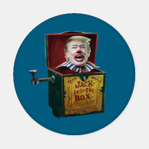Trump Jerk-in-the-Box Coaster Set