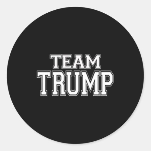 Trump Jersey Style Shirt W Trump 47 On Back  Classic Round Sticker