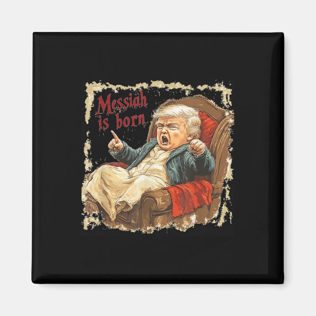 Trump Jesus Christ Ugly Christmas  Magnet (Front)