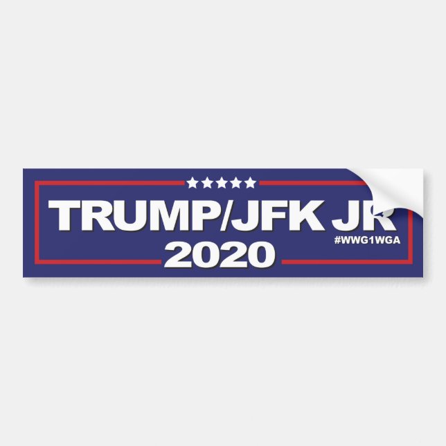 TRUMP JFK JR 2020 bumper sticker (Front)