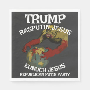 Trump Kaiser Bill German Dictator FascistCzar Napkins